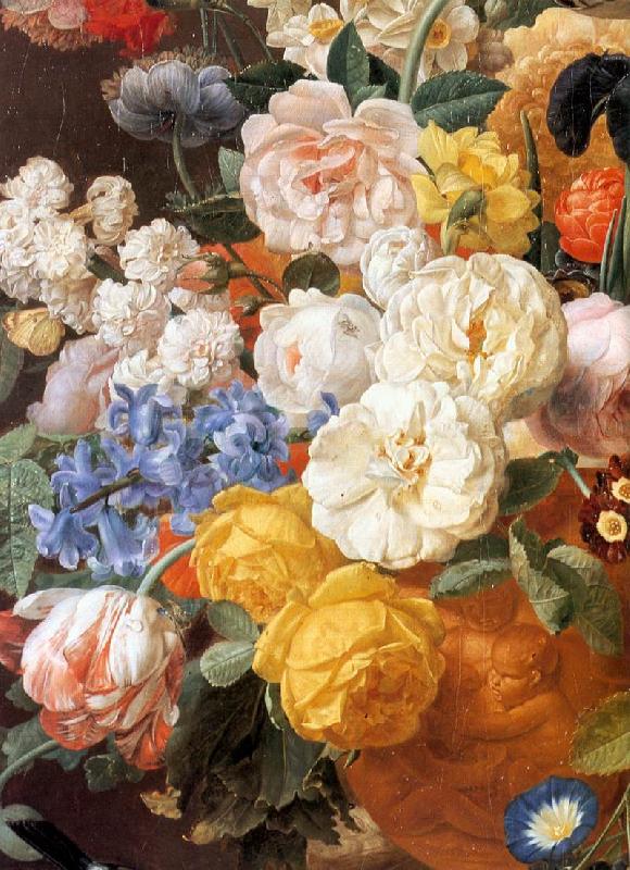 ELIAERTS, Jan Frans Bouquet of Flowers in a Sculpted Vase (detail) f oil painting image